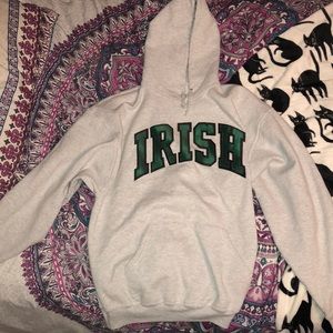 Gray Irish Hoodie
